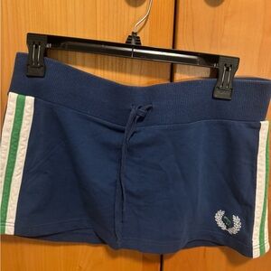 Y2K Abercrombie & Fitch 2000s Mini Skirt with Green and White Stripes